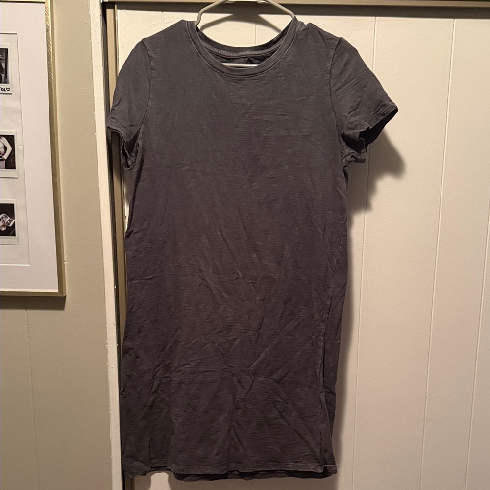 Universal Thread Charcoal Short Sleeve Tee Dress